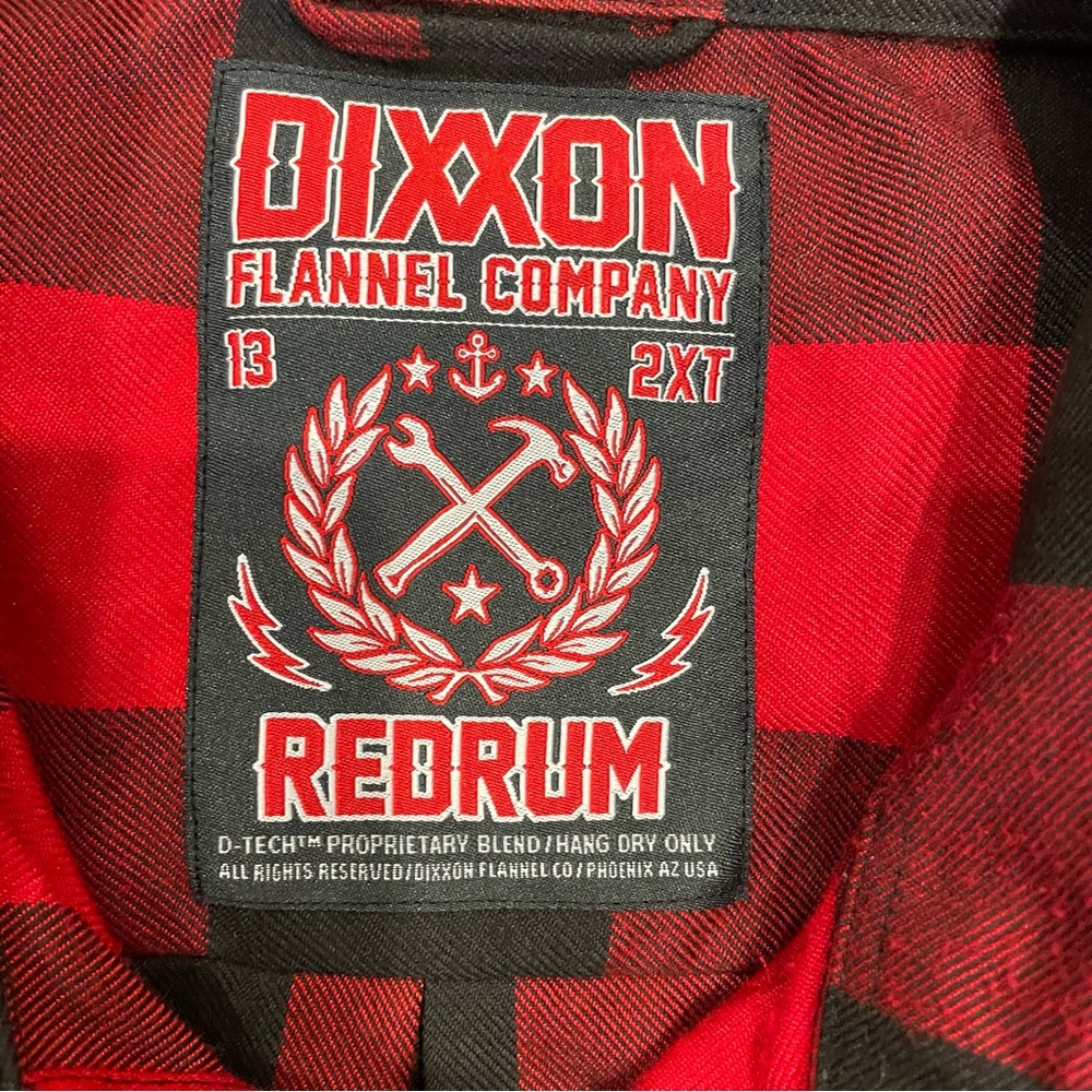 DIXXON Flannel Co, REDRUM Long Sleeve Button Up Shirt - Picture 2 of 10
